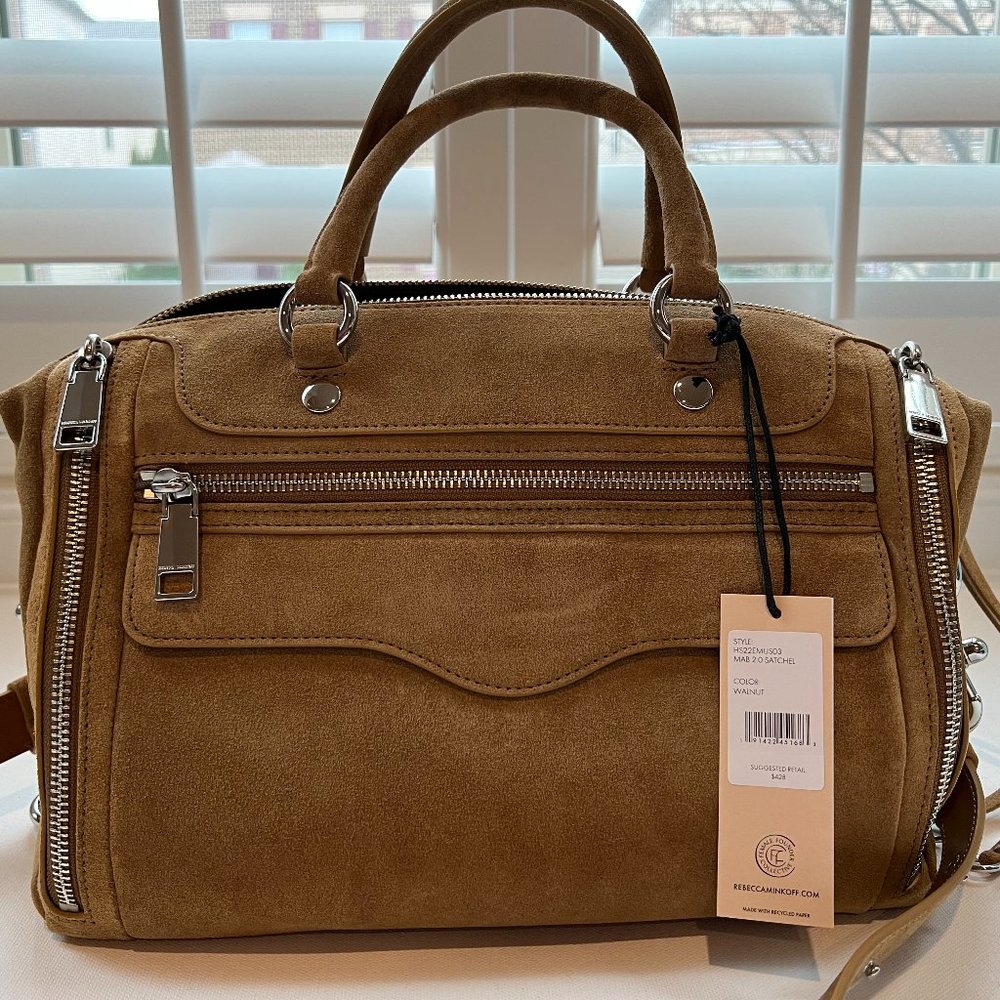 NWT REBECCA MINKOFF MAB 2.0 in walnut $428